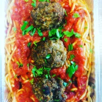 The Mason Jar Exchange Spaghetti and Meatballs