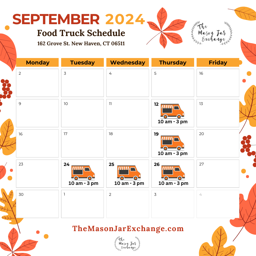 Food Truck Schedule September 2024